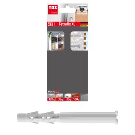 Universalus rėminis kaištis TOX Tetrafix XL, 10/100, 4 vnt.