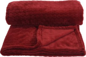 Pledas, 100% poliesteris, bordo sp., 160 x 130 cm