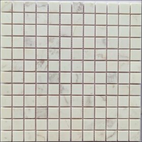 Natūralaus akmens mozaika MONA MOSAICS T12, 305 x 305 x 6 mm, 15 vnt./dėž., spl. baltas marmuras