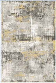 Kilimas RICCO Veston Wiped Grey-Gold, 140 x 200 cm, 100% poliesteris