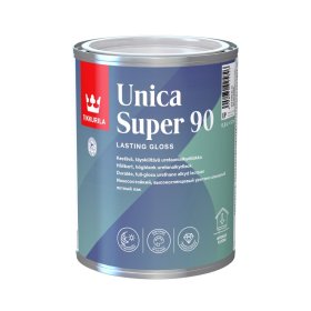 Alkidinis uretano grindų lakas TIKKURILA Unica Super, 0,9 l, blizgus, lauko darbams, tonuojamas