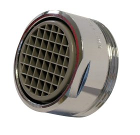 Aeratorius PERLINI P-2023, 24M, srautas 6 l / min., FreeLime, 2 vnt, su gumine tarpine, chromas