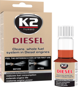 Automobilinis valiklis K2 Diesel, purkštukų ir kuro sistemai, 50 ml