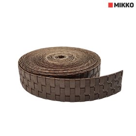 Siaura tvoros juosta MIKKO, plotis 4,75 cm, ilgis 12,75 m, Rattan ruda spalva