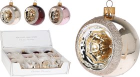 Eglutės žaisliukas, 3 skirtingos spalvos, skersmuo 8 cm