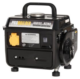Benzininis generatorius PROBUILDER 62762, maks. galia 720 W, nominali galia 650 W, kuro talpa 4,2 l, svoris 16,25 kg