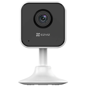 Išmanioji vidaus kamera EZVIZ Cs-H1C, objektyvas 2.8 mm, raiška 2MP (1920x1080), Wi-Fi, SD lustas, IP20, baltos sp.