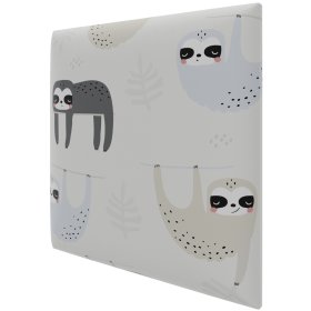 Sienų plokštė PUFFIN Kids Pk, spl. Print Chillout, 300x300x37 mm, dekoratyvinė, tekstilinė