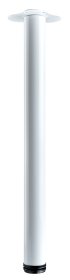 Baldų koja HETTICH, reguliuojama, balta spl., d-60 mm, 700-730 mm, 1182