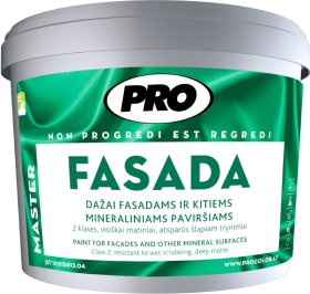 Dažai PRO Fasada, 5 l, baltos spalvos