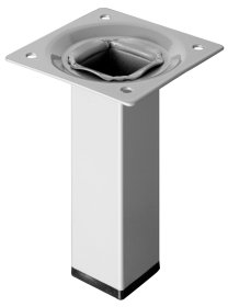 Baldų koja HETTICH, reguliuojama, aliuminio spl., 100x25x25 mm, 16863