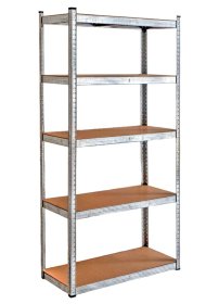 Sandėliavimo lentyna PROMOREX TC-033, 5 lentynos, cinkuota, apkrova 275 kg, 900 x 400 x 1800 mm