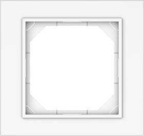 Rėmelis VILMA Qr1000 R01 Fit Line, 1 vietos, baltos sp.