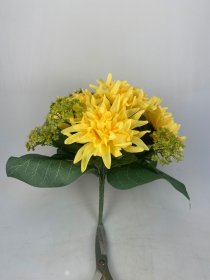 Dirbtinių chrizantemų puokštė NOVELLY HOME, geltonos sp., A4373x13