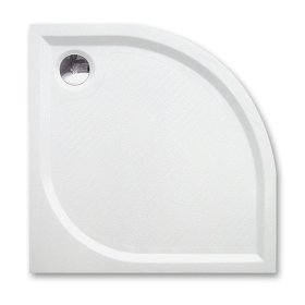 Dušo padėklas ROTH Dream-M/800 R550, 80 x 80 x 3 cm,  akmens masės, pusapvalis, Čekija