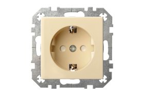 Kištukinis lizdas LIREGUS Epsilon, 1 vietos, įleidžiamas, smėlio sp., su įžeminimu, IKL16-414-01.E/S 