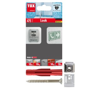 Veidrodžio tvirtinimo komplektas TOX Look,  6/36 mm, 4 vnt.