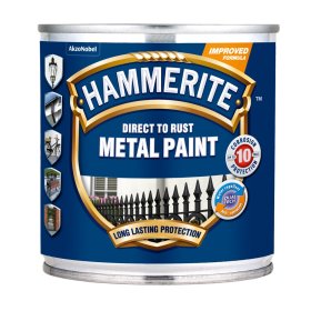 Antikoroziniai dažai HAMMERITE Smooth Finish, 250 ml, baltos sp., blizgūs
