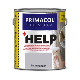 Vandeniniai renovaciniai dažai PRIMACOL Help, 2,5 l, šviesiai pilkos spalvos