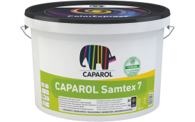 Lateksiniai dažai CAPAROL Samtex 7, E.L.F. B1,  2,5 l, balti, šilko matiniai, gerai valomi, tonuojami