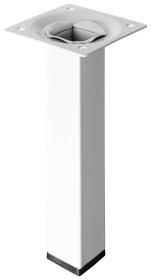 Baldų koja HETTICH, reguliuojama, balta spl., 150x25x25 mm, 9129069