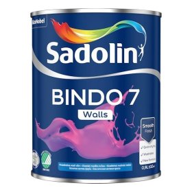Vandeniniai vidaus dažai SADOLIN Bindo 7, 0,9 l, BW bazė, balti, matiniai