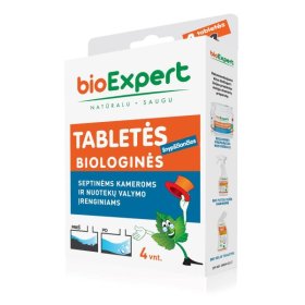 Biologinės tabletės nuotekų duobėms, kanalizacijai, 4 tabletės