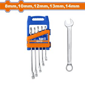 Plokščių kilpinių raktų rinkinys WADFOW, 8-14 mm, 5 vnt., WSP1205