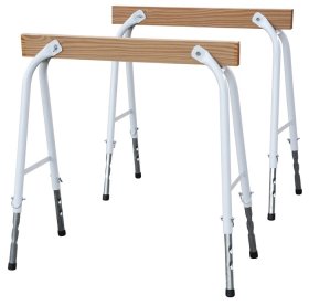 Išskleidžiamų darbastalių komplektas MAX, aukštis 65-90 cm, 2 vnt, teleskopinės kojos