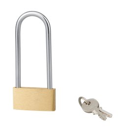 Pakabinama spyna SERRUPRIX Basic, 2 raktai, žalvarinė, 40 mm, 970140