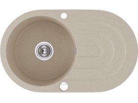 Plautuvė ODUS Od-312, 78 x 47 x 20,4 cm, akmens masės, smėlio spalvos, Lenkija