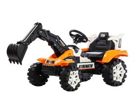Vaikiškas ekskavatorius, 6V 4.5A, spl. oranžinė, 1270x580x650 mm, EC300