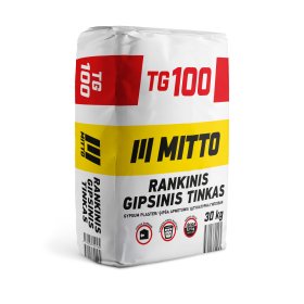Gipsinis tinkas MITTO TG100, rankinis, 30 kg