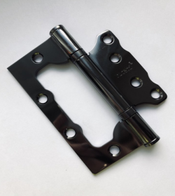 Durų vyris INOVO, 100 x 75 mm, 175, ZNE, juoda sp., universalus