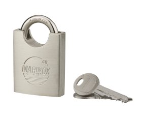 Pakabinama spyna THIRARD, nerūd. pl. korp., Marinox, 40 mm, 2 raktai, 193059