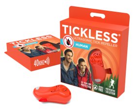 Pakabukas TICKLESS Human, nuo erkių ir blusų, žmonėms, oranžinis