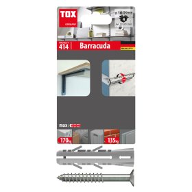 Kaištis su sraigtu TOX Barracuda, 10/50, 4 vnt.