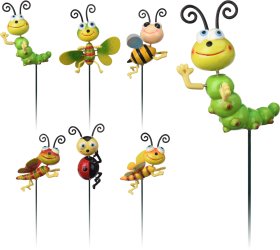 Sodo dekoracija SODO GYVŪNAI, įsmeigiama, 6 skirtingų dizainų, 9 x 8 x 68 cm.