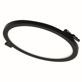 Montuojamas šviestuvas panelė TOPE Split, įl., LED 22W, 3000K, 1772 lm, IP44, pjaunamos skylės matmenys 153 mm, siauras rėmelis, apvali, juodos sp., 6003000083