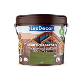 Impregnantas medienai LUXDECOR, (06) eglė, laukui ir vidui, 5 l
