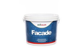 Fasadiniai dažai EKOCOLOR Facade, 5 l, balti, matiniai, atsparūs atmosferos ir šviesos poveikiui