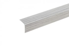 PVC kampinis apdailos profilis CEZAR Nr.119, spl. uosis, 30x30x2750 mm, 673641