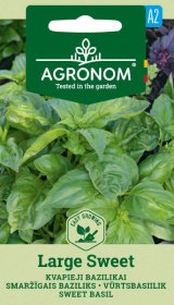 Prieskonių sėklos, AGRONOM bazilikai kvapieji LARGE SWEET, 1 g.