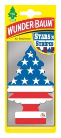 Automobilių oro gaiviklis WUNDER-BAUM, Stars and stripes, pakabinamas