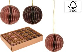 Pakabinama dekoracija Burbulas, popierinis, 2 skirtingų sp., 60 mm