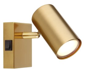 Kryptinis šviestuvas GLOBO Robby, GU10, 1 x 25W, 230V, aukso sp., 70x100x130 mm