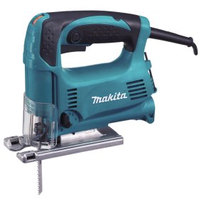 Elektrinis siaurapjūklis MAKITA 4329K, maks. galia 450 W, apsukos 500-3100 min-1, 3-jų pakopų švytuoklinis judesys, svoris 1,9 kg, lagamine