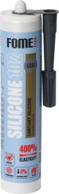 Silikoninis hermetikas FOME FLEX Silicone 102, 310 ml, pilkas, sanitarinis