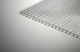 Polikarbonatinė dvisienė (kamerinė) plokštė OLYMPIC, skaidri, 4x1050x2000 mm, T4105200