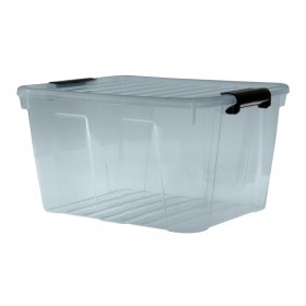 Daiktadėžė PLAST TEAM Home Box, su dangčiu, pilkos sp., 36 x 25,2 x 47 cm, 30 l